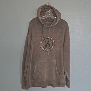 Men's Killik Charcoal Hoodie with Logo XXL